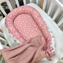 Protectie somn-Baby nest patut bebe Baby stars roz